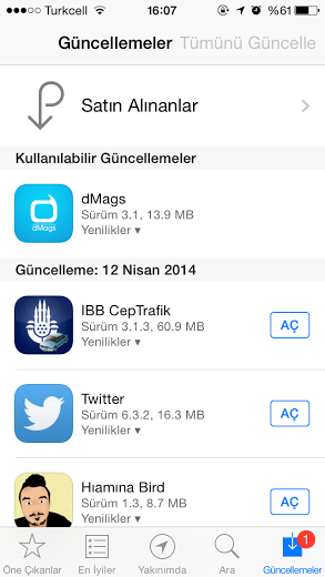  İPHONE 5 uygulama sorunu