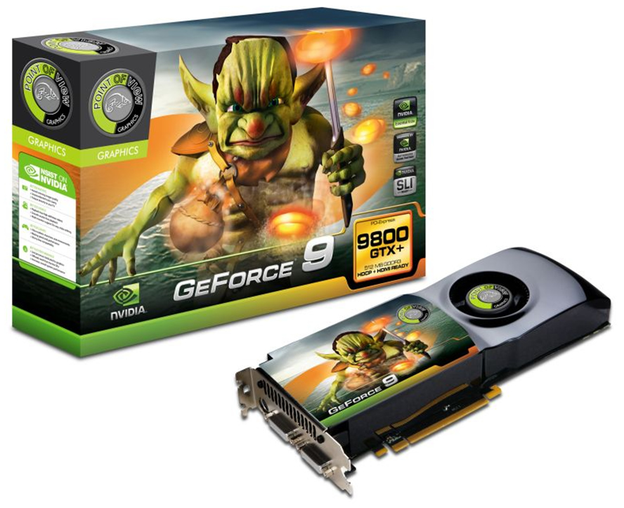 E geforce. Point of view 9800gt. Point view GEFORCE 9800