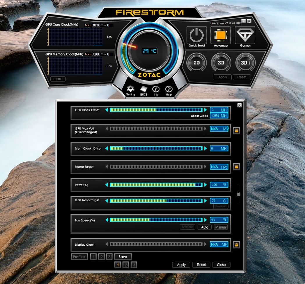 Разгон видеокарты zotac firestorm