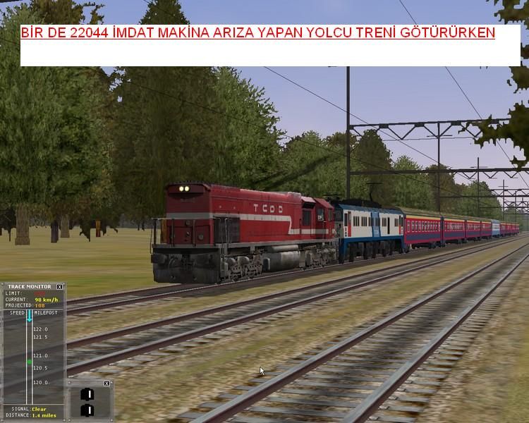  TCDD tren similatörü