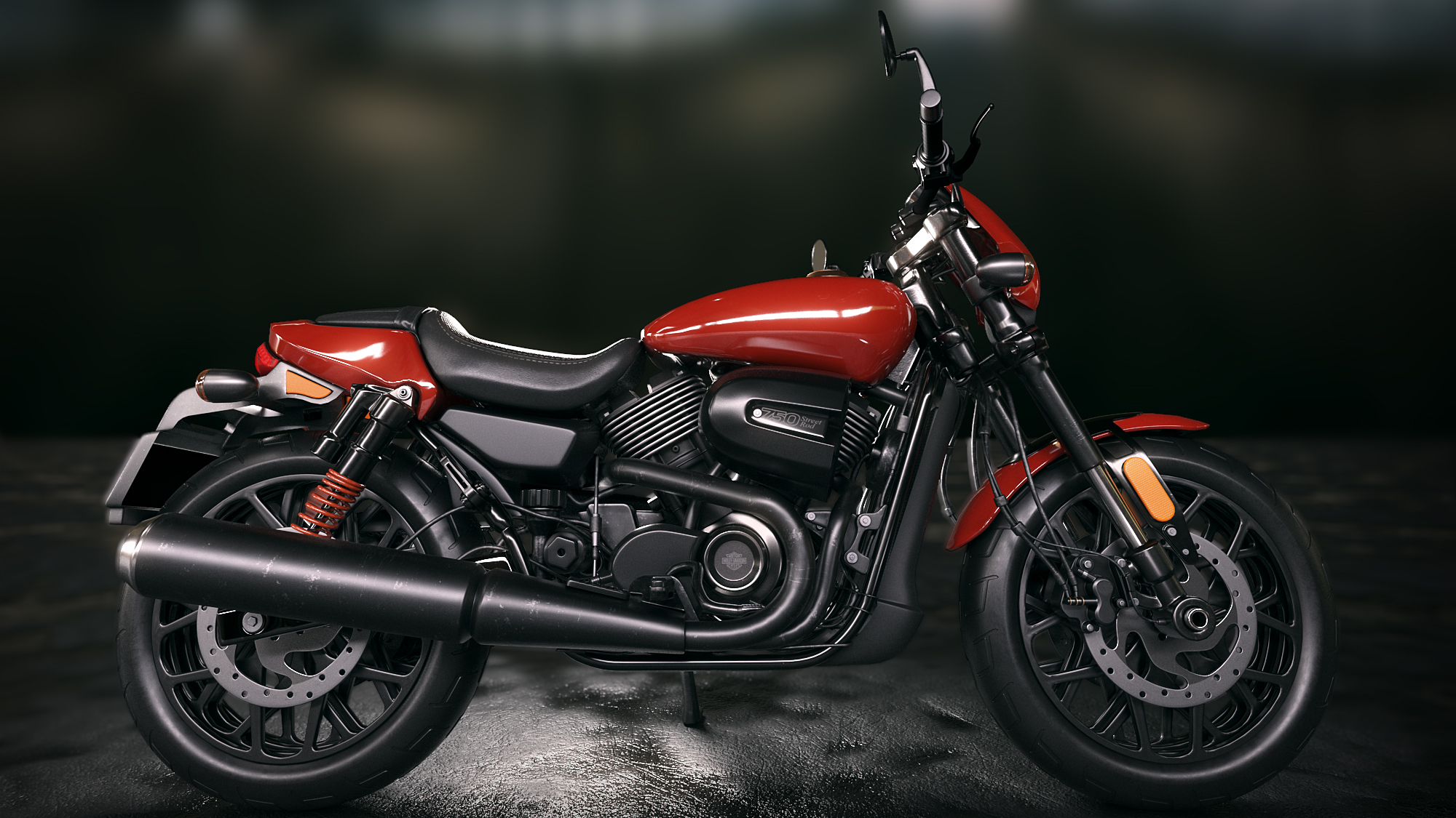 3D - Harley Davidson Motor Çalışmam [SS'li]