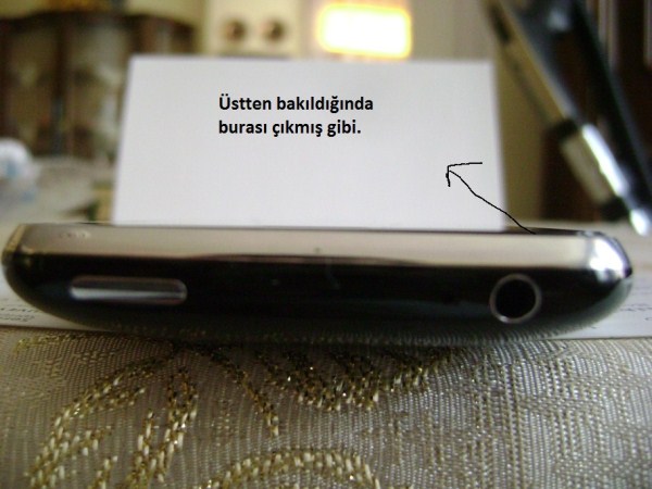  İphone sol tarafında sorun var.