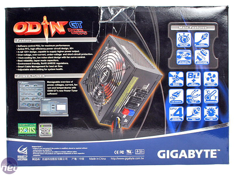  Gigabyte ODIN GT800 80+ Modüler PSU