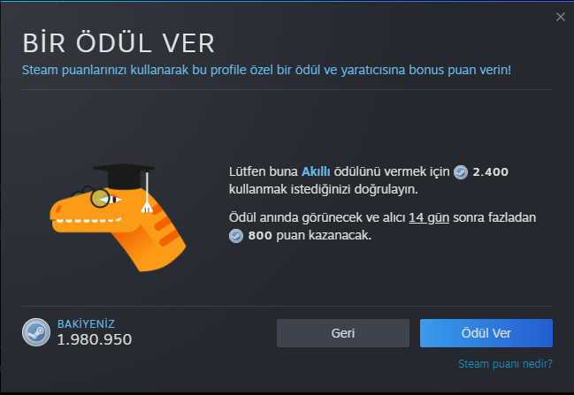 Steam Dükkan Puanı ve Profil Ödülleri Satılır - Güncel