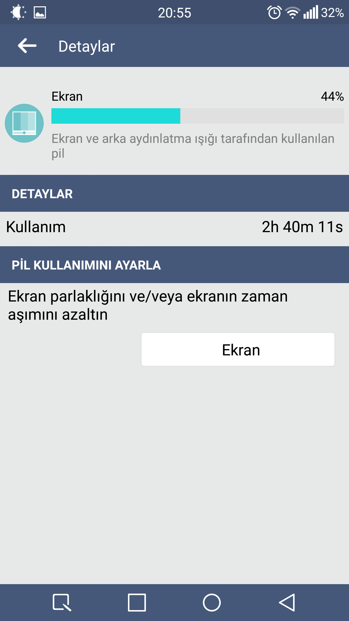  LG G3 ile 6 Saatlik Ekran Zamanı Almak ( SOT 6 Hours )