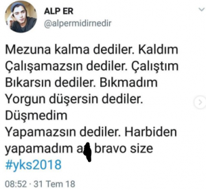 Tarih hocam senden doktor olmaz demişti.