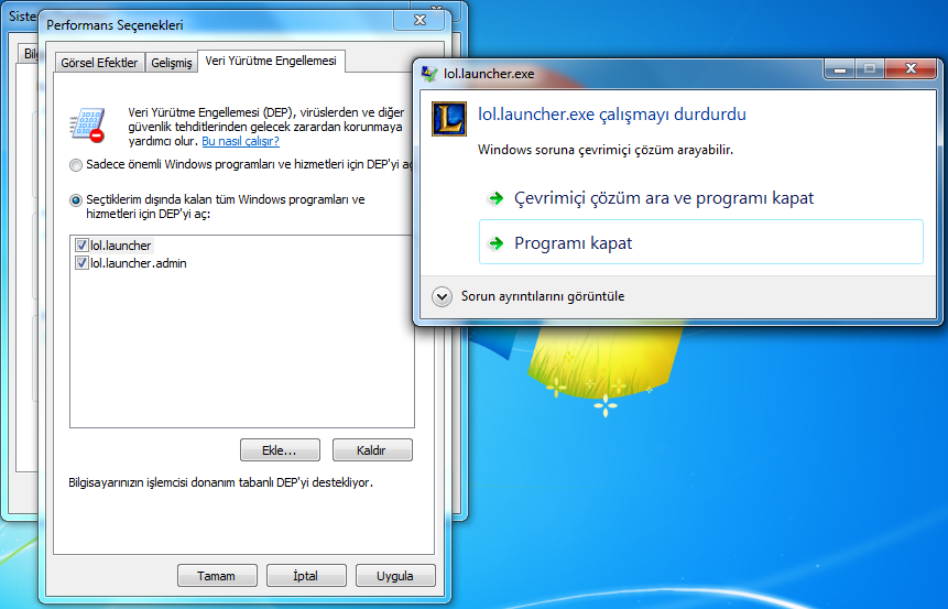  APPCRASH Hatası Yardım (LoL)