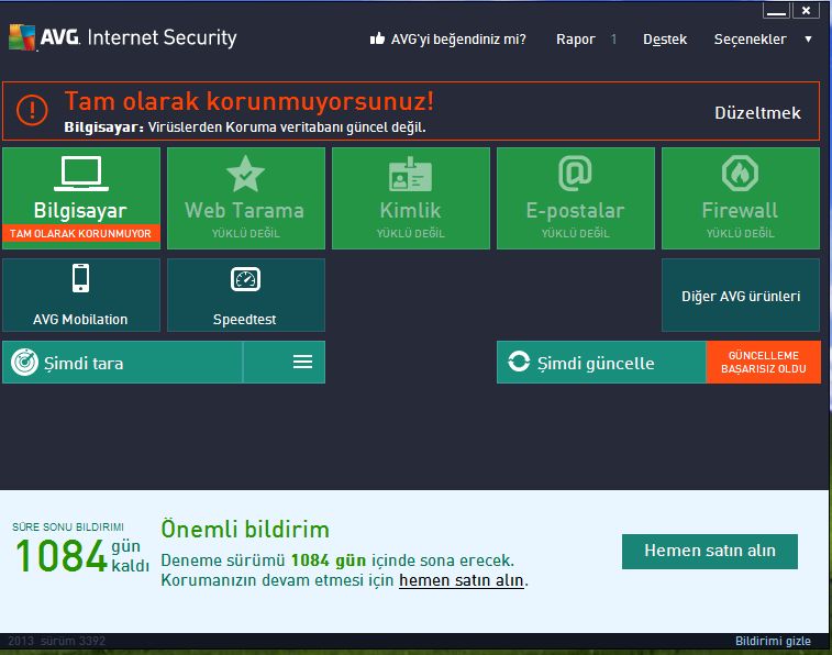  AVG İnternet Security 2013,2014 [1 Yıllık Lisans]