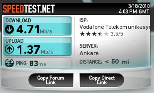  3G MOBİL MODEM HIZ TESTLERİ << ANA BAŞLIK