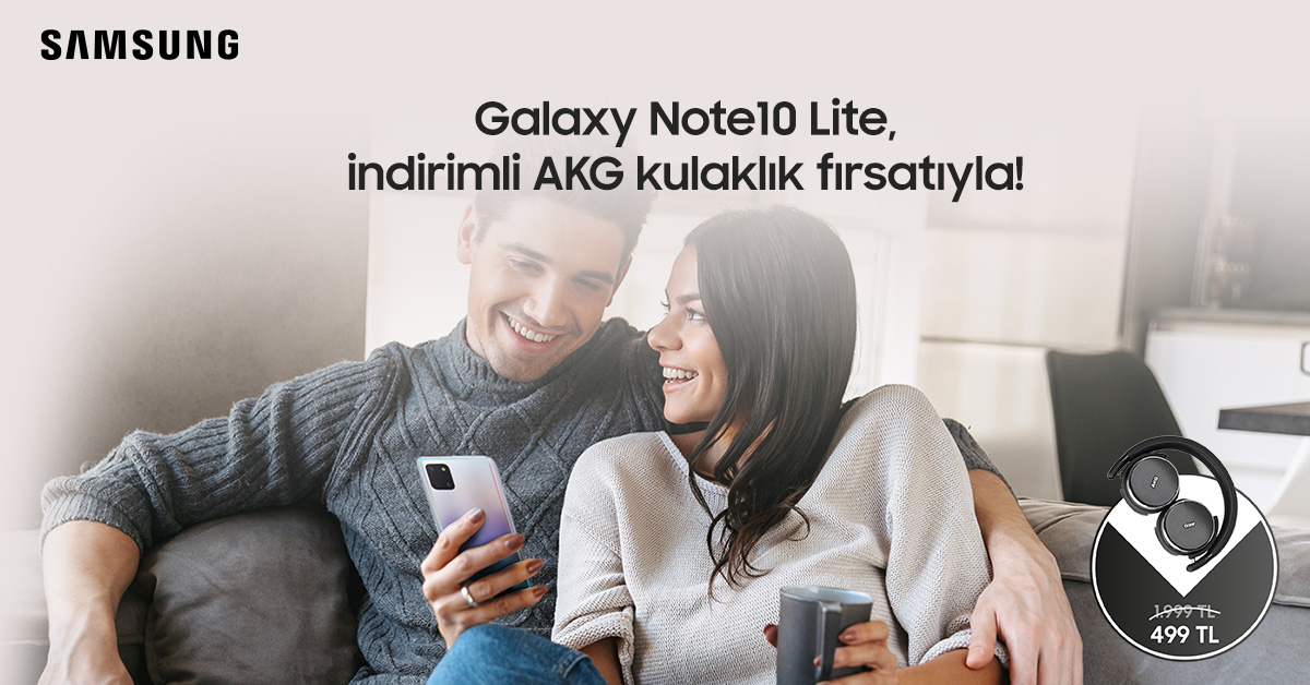 Samsung Galaxy Note10 Lite, AKG kulaklık hediyesiyle sizleri bekliyor!