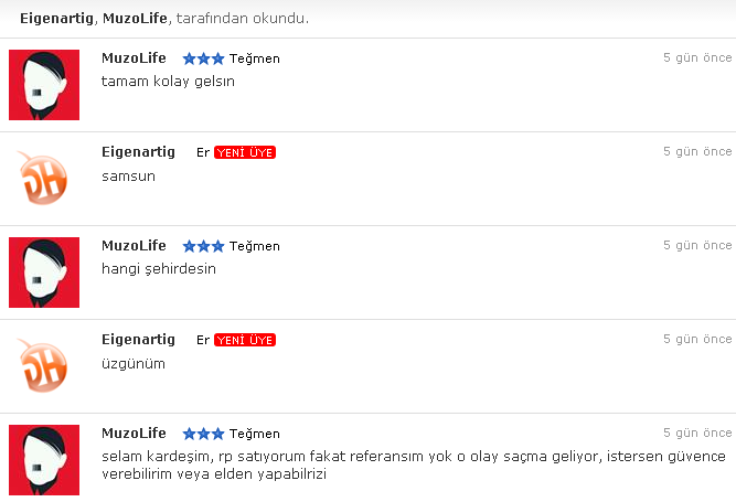  Yine Dolandırıcılık :( (Muzolife) [Bir açıklama yaptım bakarmısınız]