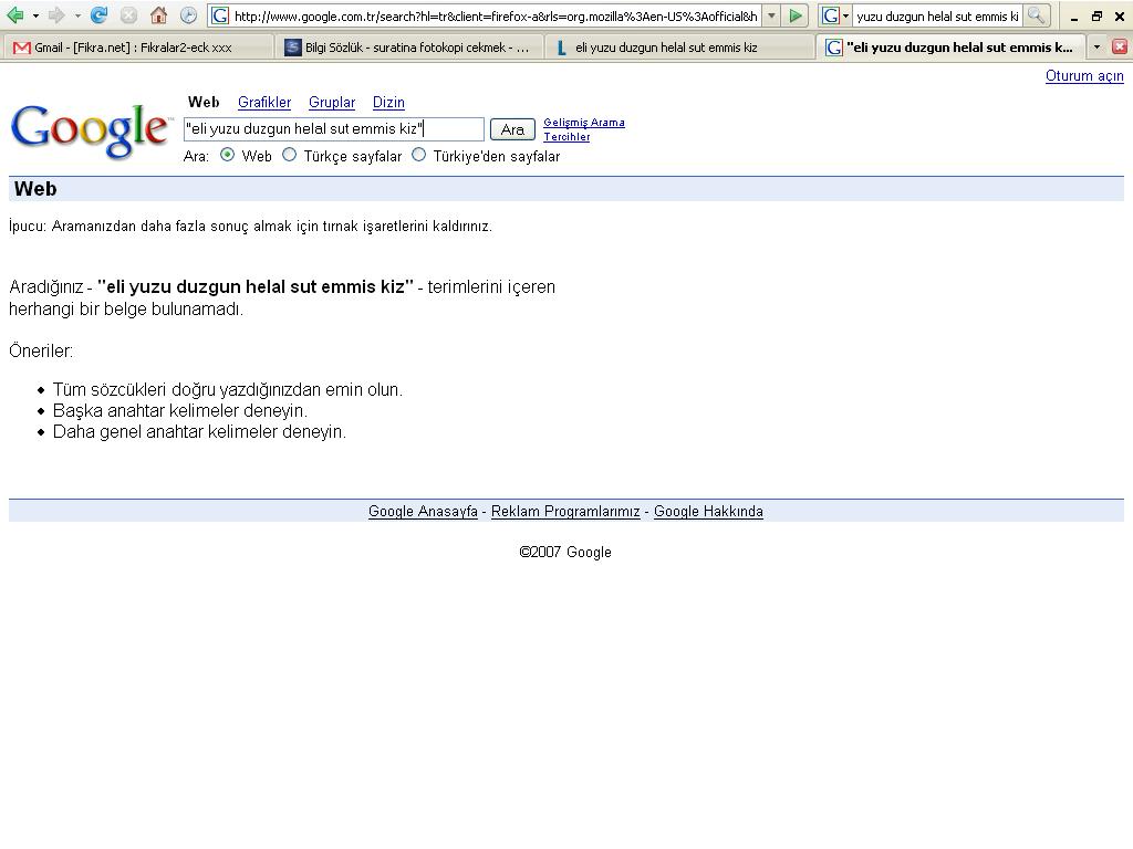  Google Bile Bulamadı !!!