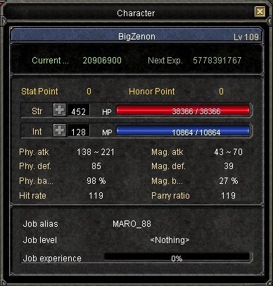  SATILDI - LEPUS # BigZenon # 109 LvL # Full Str # Rogue-Bard