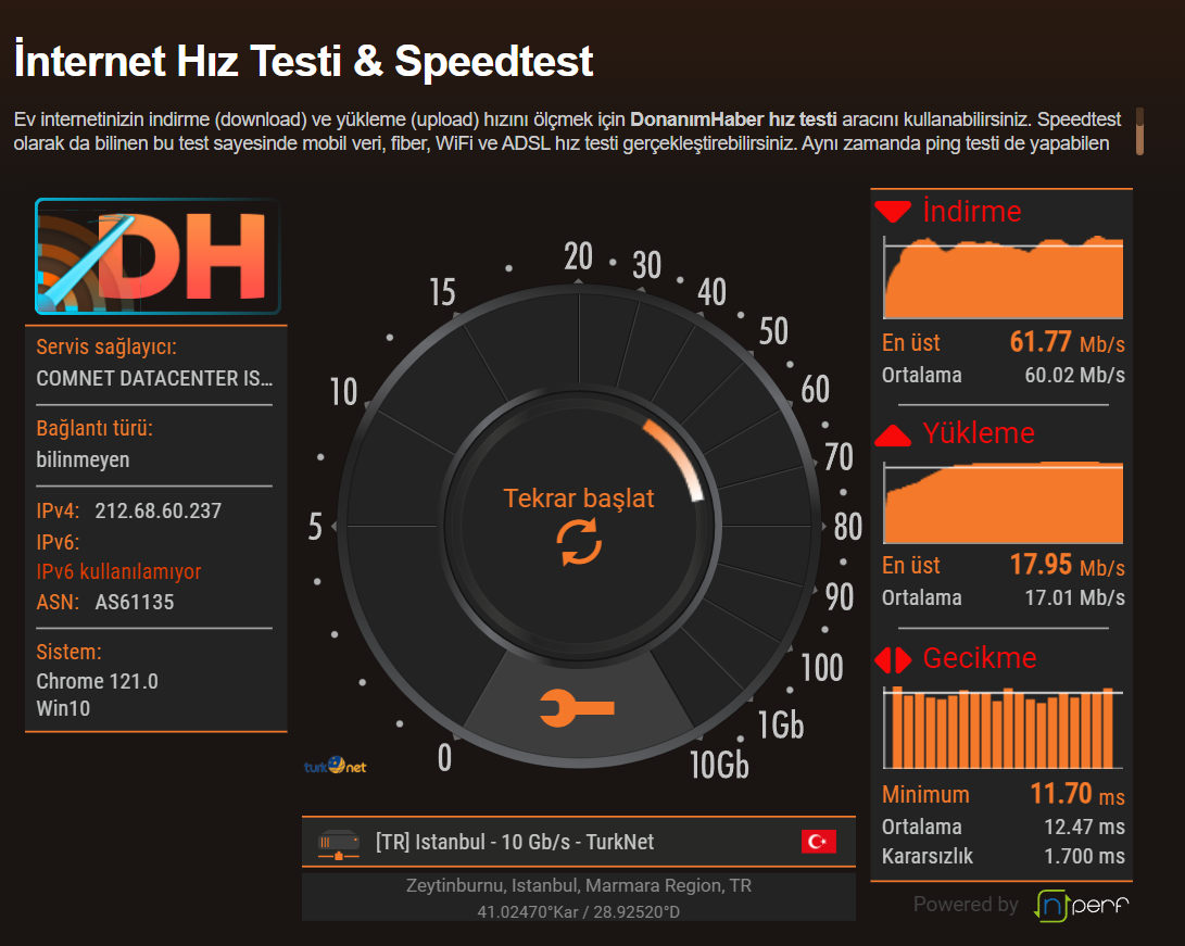 DH Hız Testi açılışına özel olarak 5 kişiye Wi-Fi menzil genişletici hediye!