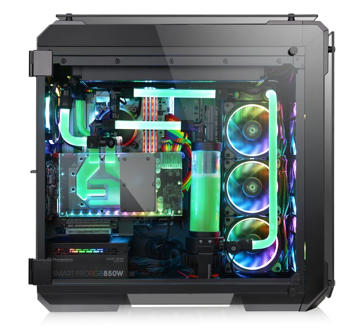 ... SATILIK ... " SIFIR " Thermaltake View 71 4-Sided Tempered Glass Gaming Full Tower Computer Case