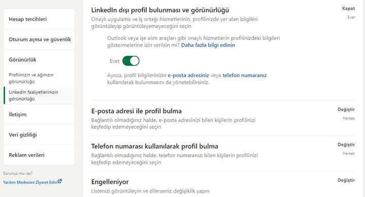 LinkedIn profil görünürlüğünüzü yönetmeniz için 7 ipucu