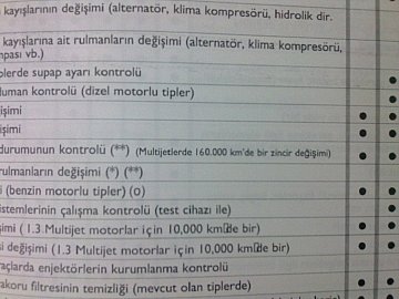  Triger zinciri kullanan motorlar veritabanı kuralım