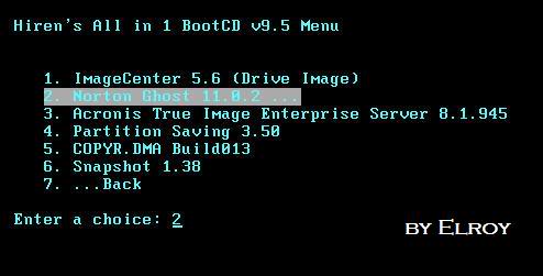  Hiren's Boot ve Norton Ghost ile işletim sistemi Yedekleme [13 Resim]