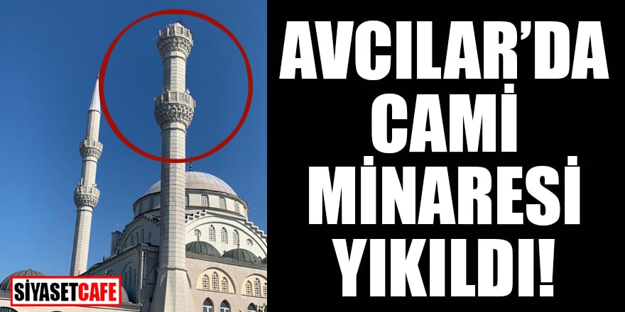 Hacı Ahmet Tükenmez Camiinin Minaresi Yıkıldı (16 lık Demir yerine 8 lik demir kullanılmış)
