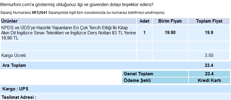  KPDS ve ÜDS'ye Hazırlananlar 23,40 Tl Grammer ve Test kitabı (Kargo Dahil)