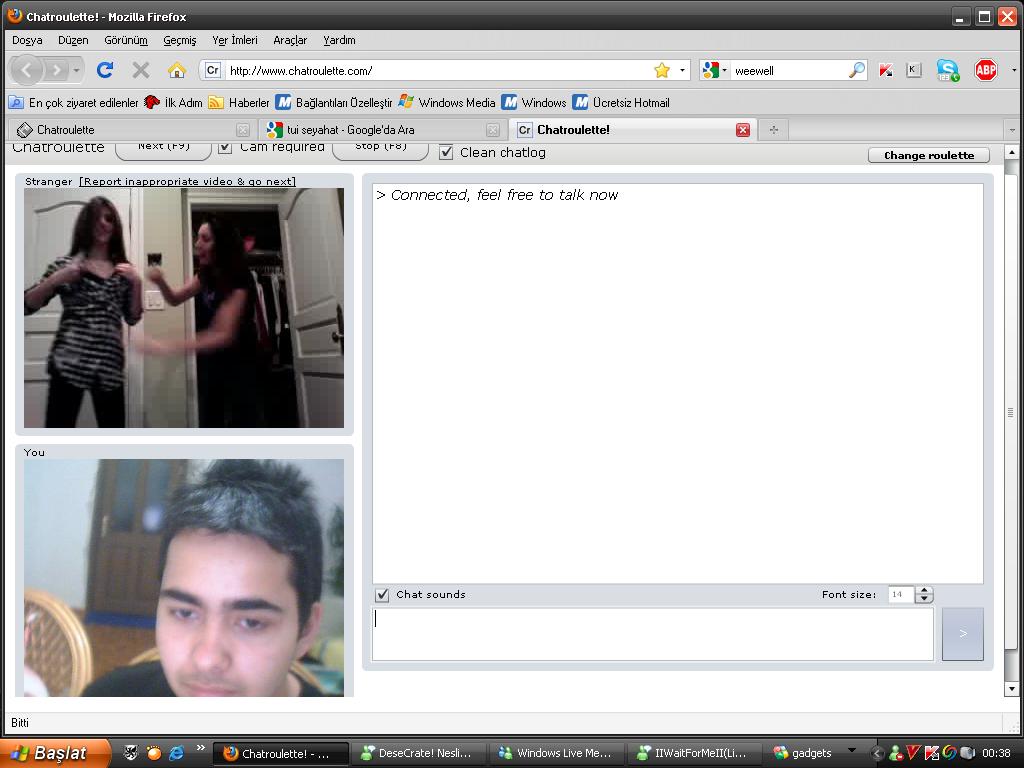  BENİM TİP TE SORUN MU VAR? CHATROULETTE DE KIZLAR KACIYOR :S