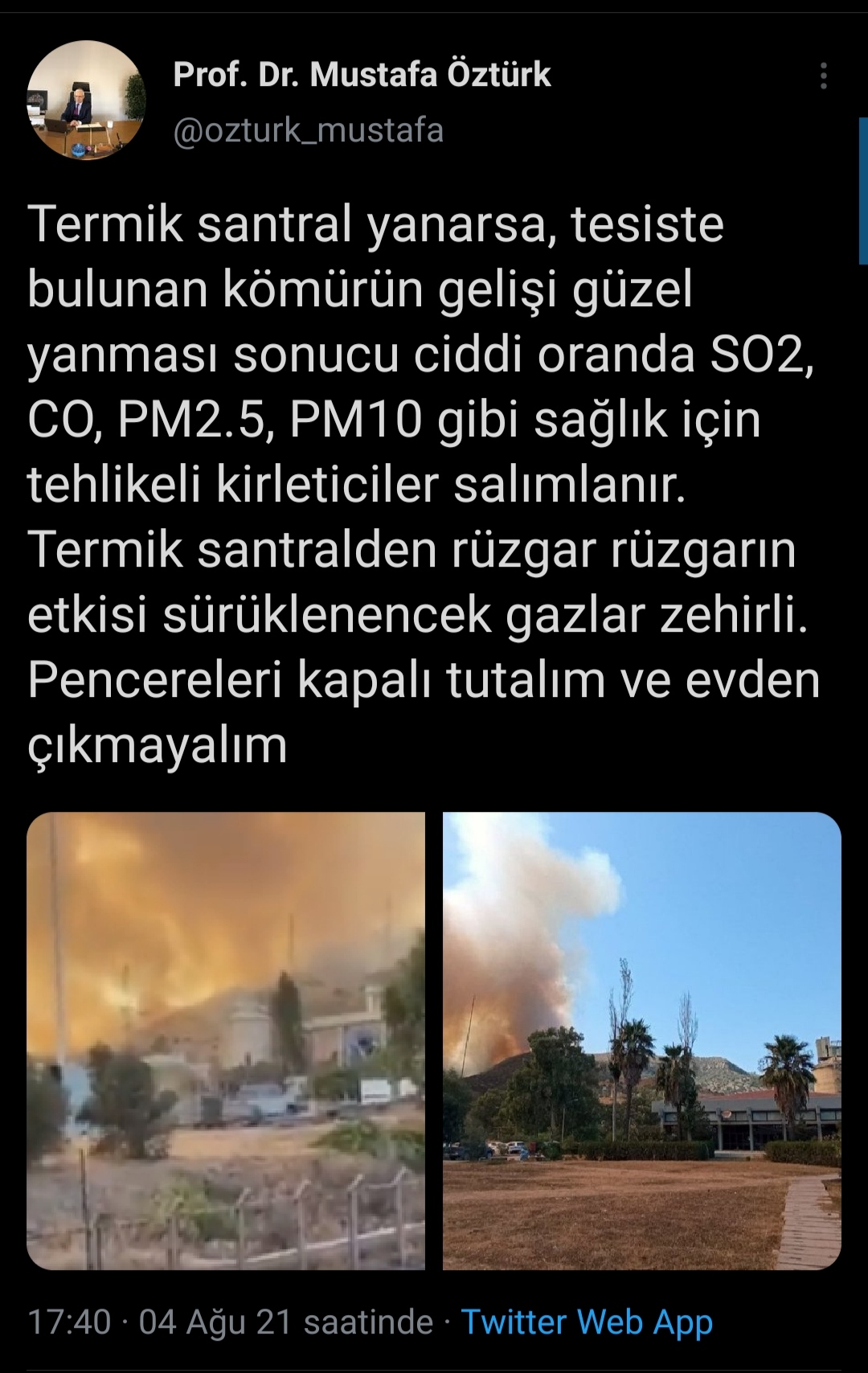 Milas Kemerköy'deki yangın, termik santrale ulaştı personel tahliye edildi ❗❗ halk da tahliye edildi