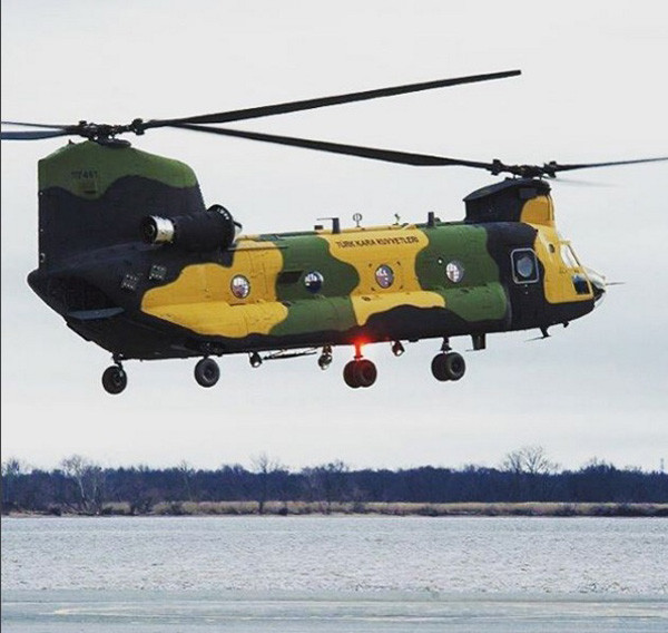 ABD 4 Adet Chinook Helikopteri  Türkiye'ye Teslim Etti.