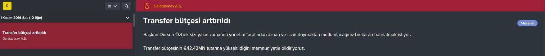  FM 2016 Galatasaray Kariyeri  -Yine yeniden- (3. sezon basladi)