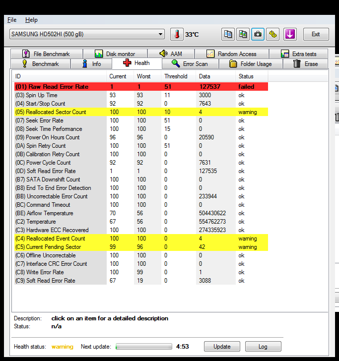  Hdtune disk değerleri değerlendirme?