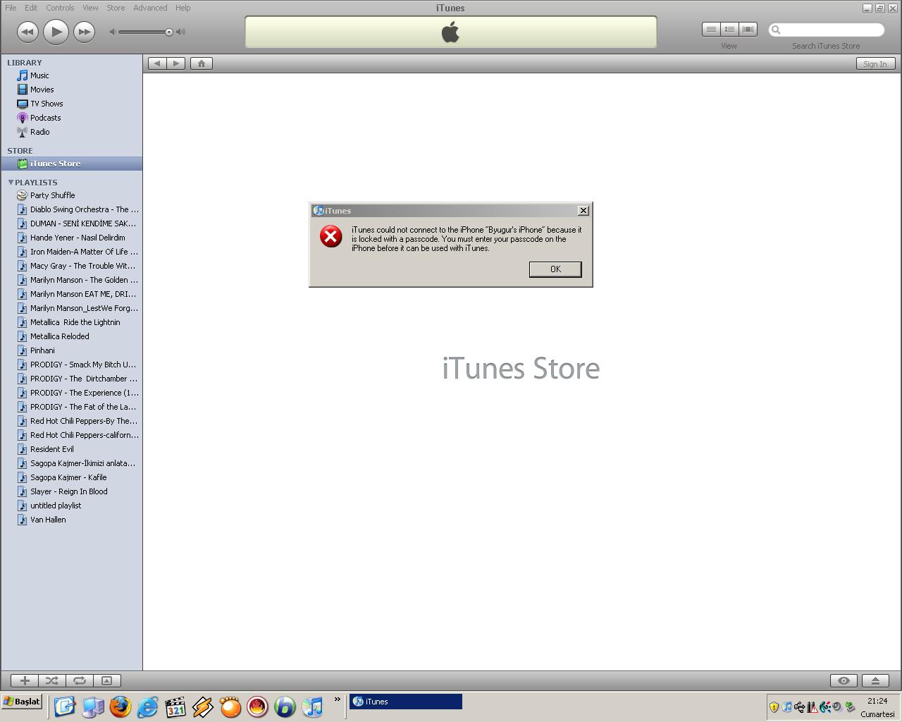 İtunes iphone nu görmüyor :( Neden???