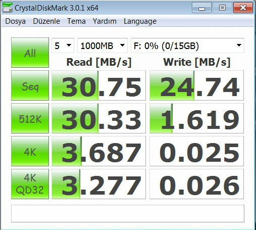  FLASH DISK TEST BAŞLIĞI!!!