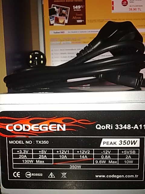  [Satılık] Sıfır Codegen TX-350W '30Tl'