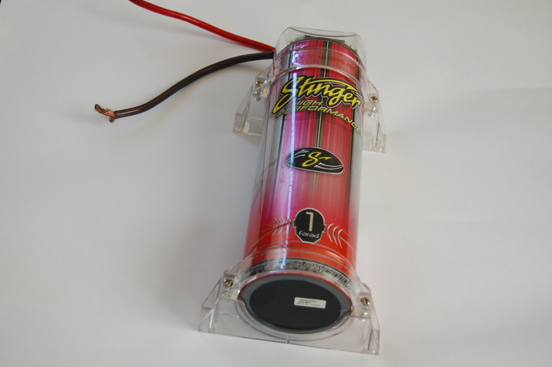 Stinger 1 Farad Kapasitör + For-x x43 stereo amfi :)