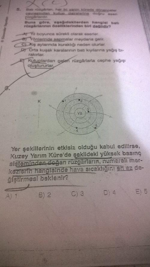  basınçla ilgili bir soru (coğrafya)