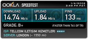 Tellcom'dan QuikNet'le evlere Fiber Optik bağlantı ile 5 Mbit/sn hızında kotasız hizmet aylık 29 Ytl