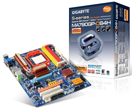  Satılık Gigabyte MA790GP-DS4H 790GX AM2+ Crossfire Anakart