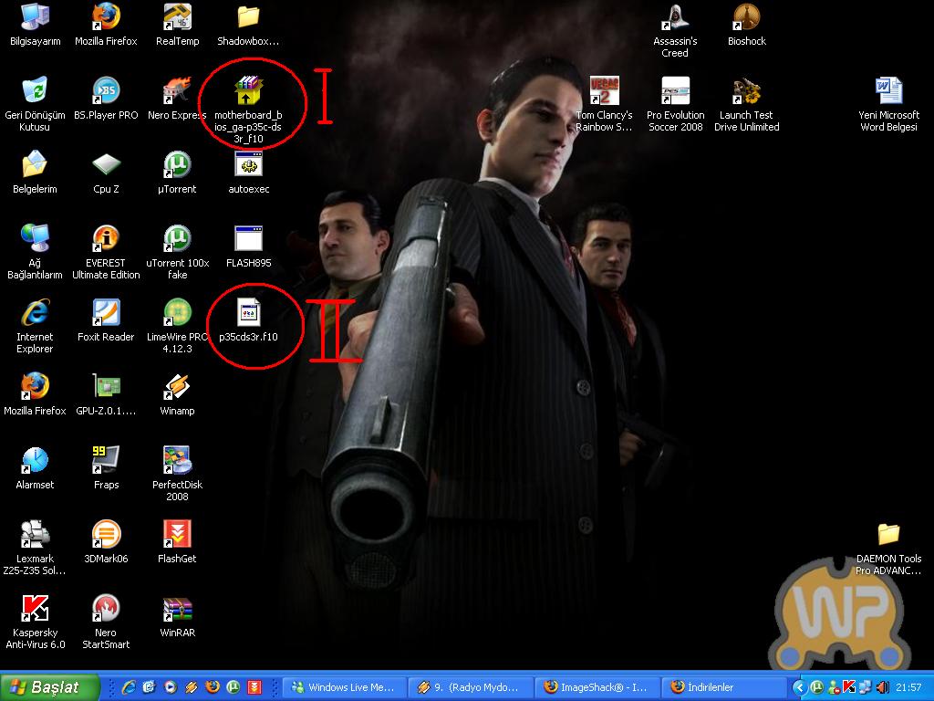  Gigabyte GA P35 C DS3R bios update yardım..