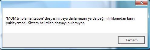  Mom.implementation hatası yardım!