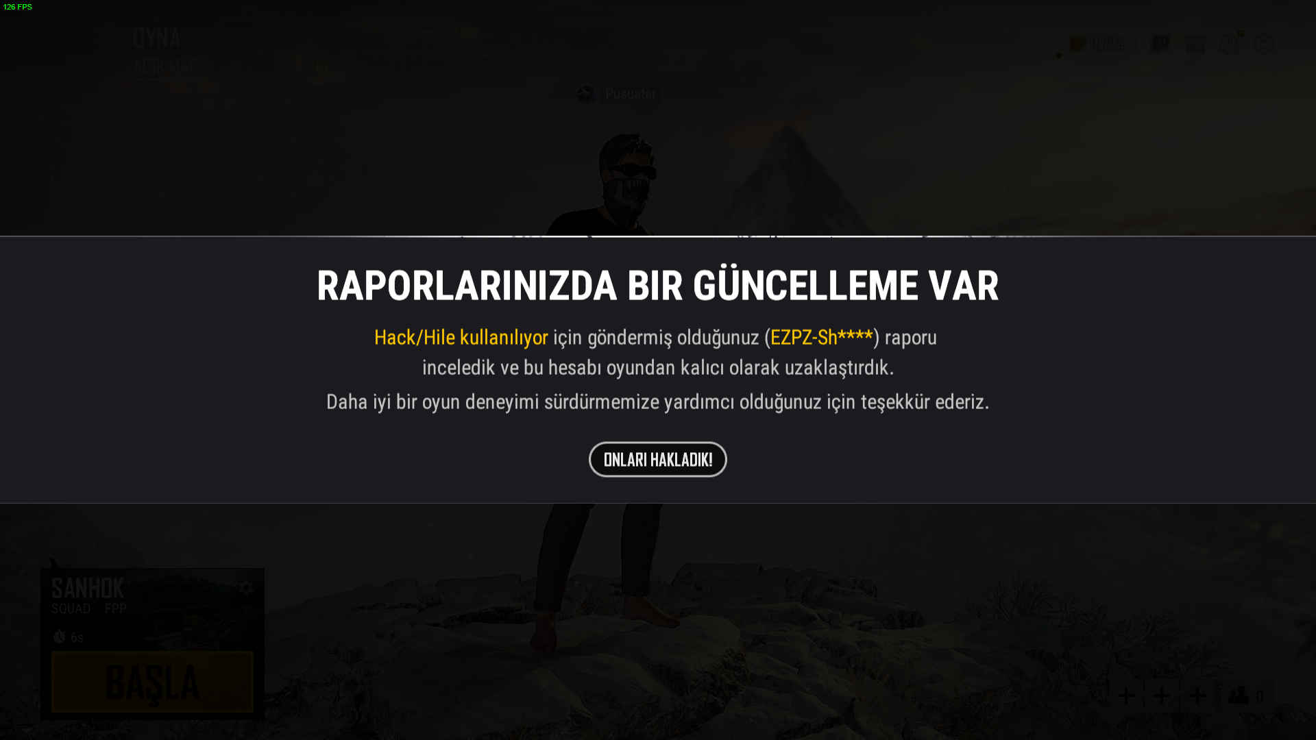 PUBG (Steam) BAN kolleksiyonum. Bunların canını yaktım.. Kurban listem.