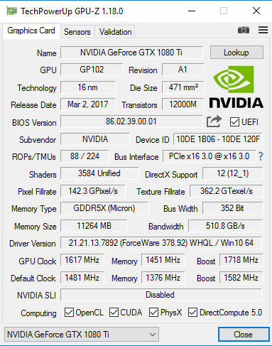 MSI GTX 1080Ti Founder Edition İncelemesi