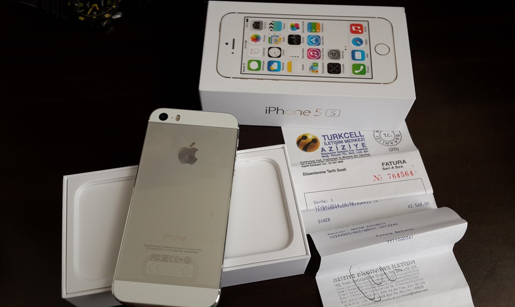  Iphone 5S 16GB, Beyaz Renk, Turkcell Faturalı