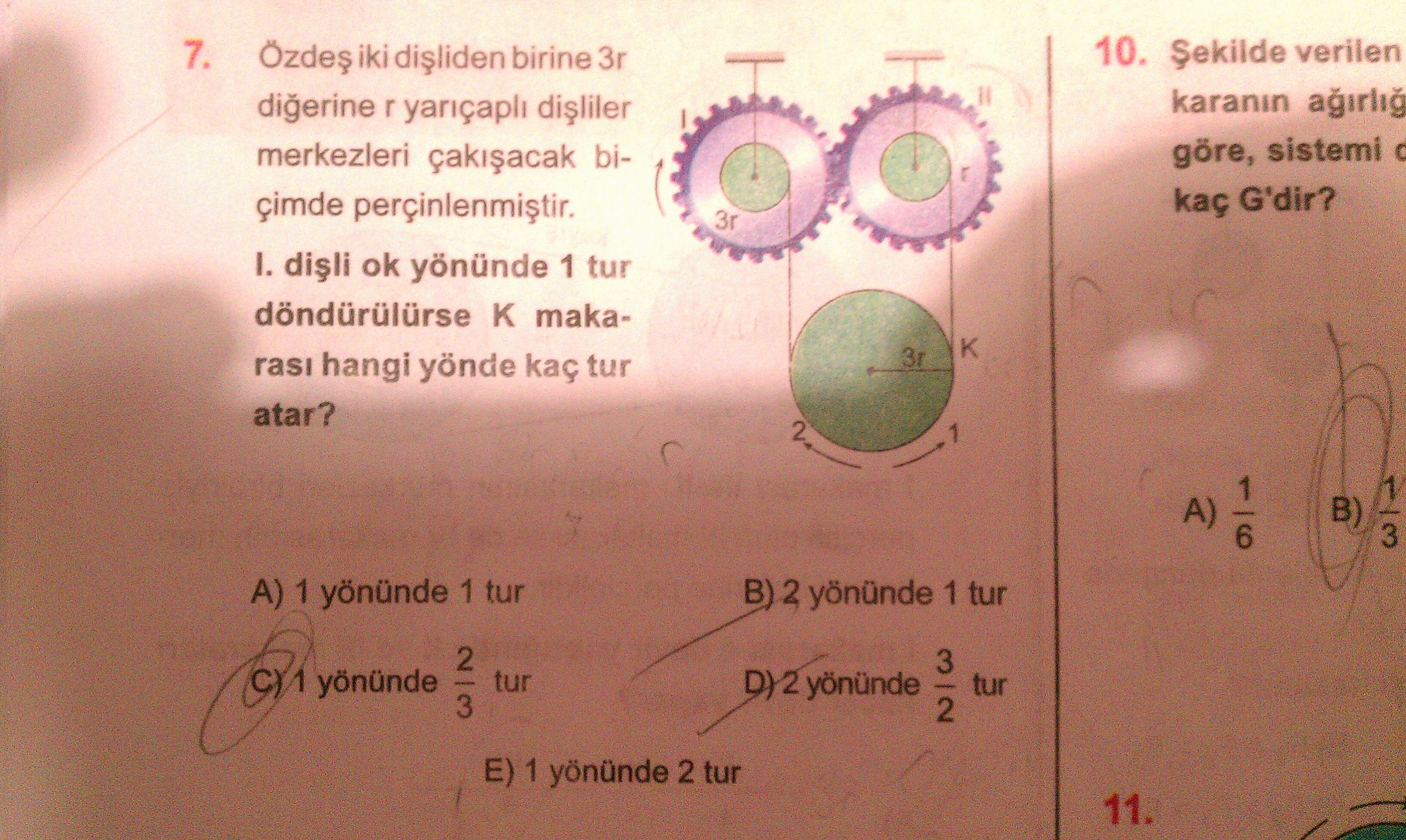  Basit makinelerden bir soru