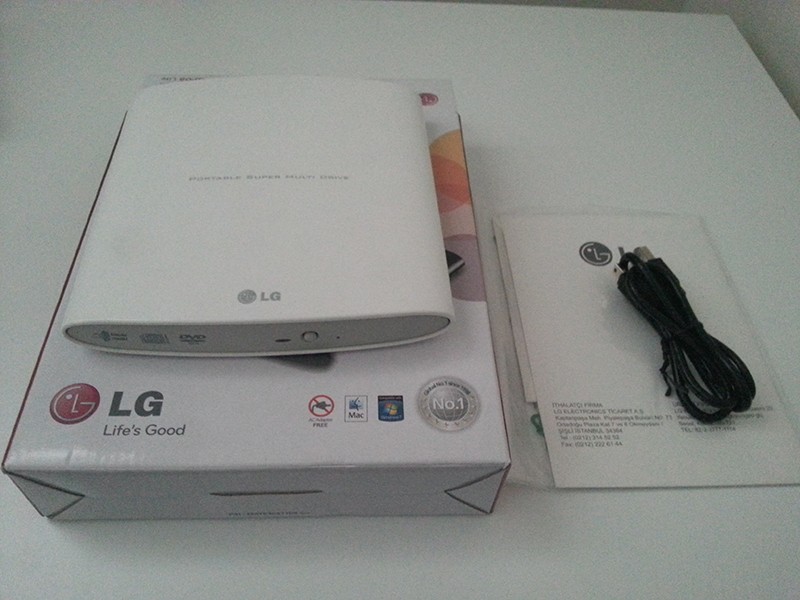  LG GP08 Lite Harici DVD Writer