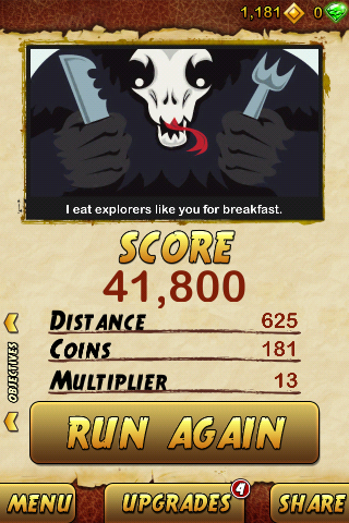 Temple Run 2 ile koşu kaldığı yerden devam ediyor