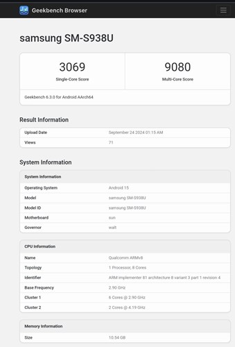 Snapdragon 8 Gen 4'lü Galaxy S25 Ultra'nın Geekbench skoru ortaya çıktı: A18 Pro'yu geçiyor!