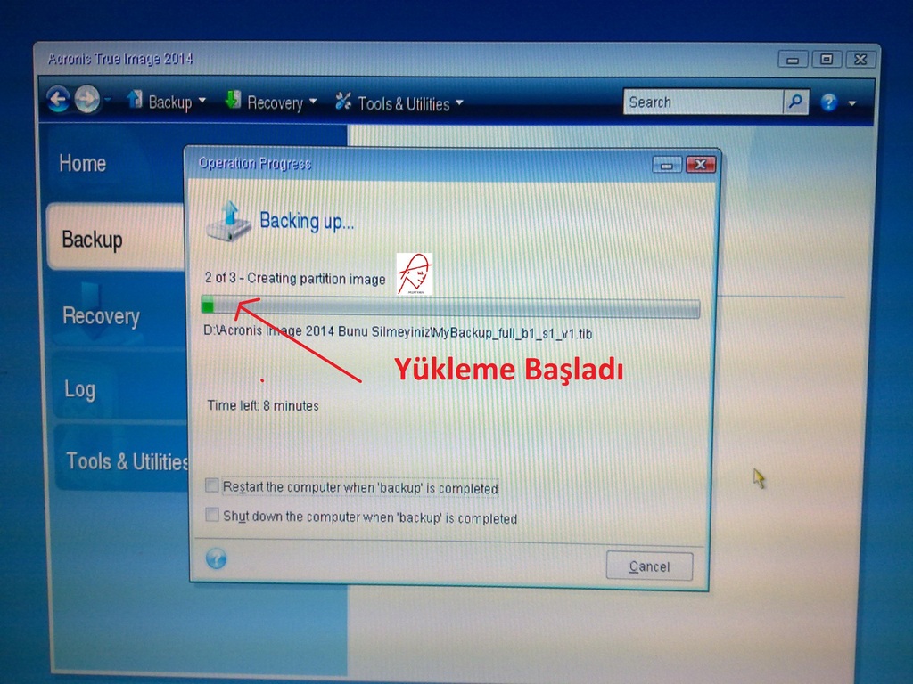 acronis true image recovery resimli anlatım