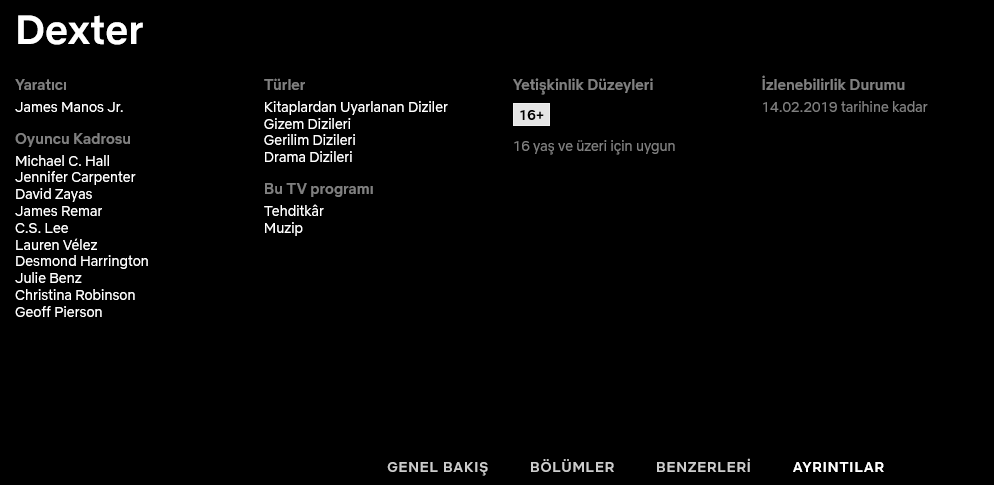 Netflix TR Dizi Listesi