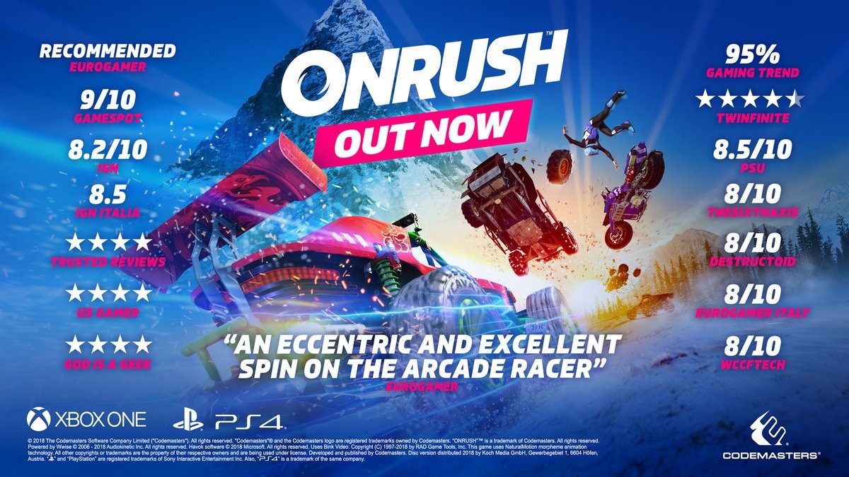 Onrush (PS4 / PS4 Pro | ANA KONU) (Driveclub Yapımcılarından)