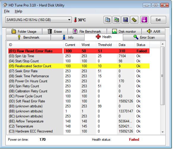  HD tune programlı ile harddisk testi resimli anlatım