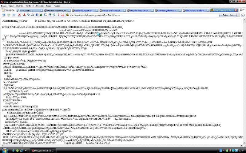  opera'da herhangi bir şey indiremiyorum